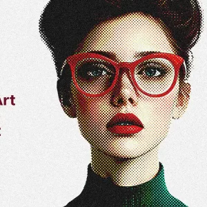 Dotted Pop Art Photo Effect جلوه عکس هنر پاپ نقطه_ای