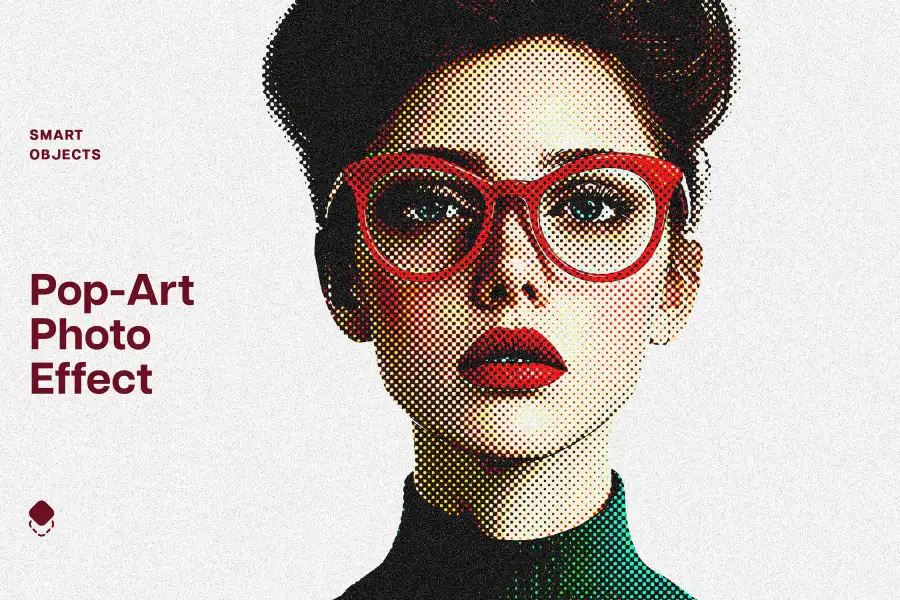 Dotted Pop Art Photo Effect جلوه عکس هنر پاپ نقطه_ای