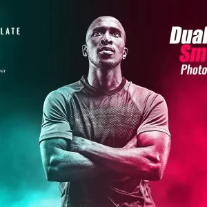 Duallight Smoke Photo Effect افکت دود دوگانه برای عکس