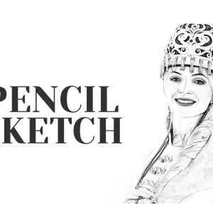 Pencil Sketch Photoshop Effect افکت فتوشاپ طرح مداد