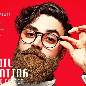 افکت رنگ روغن Oil Painting Effect