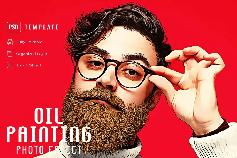 افکت رنگ روغن Oil Painting Effect - آرون افکت افکت رنگ روغن Oil Painting Effect