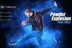 افکت عکس انفجار پودر Powder Explosion Photo Effect
