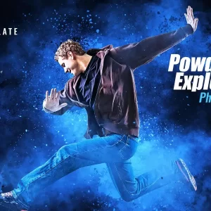 افکت عکس انفجار پودر Powder Explosion Photo Effect