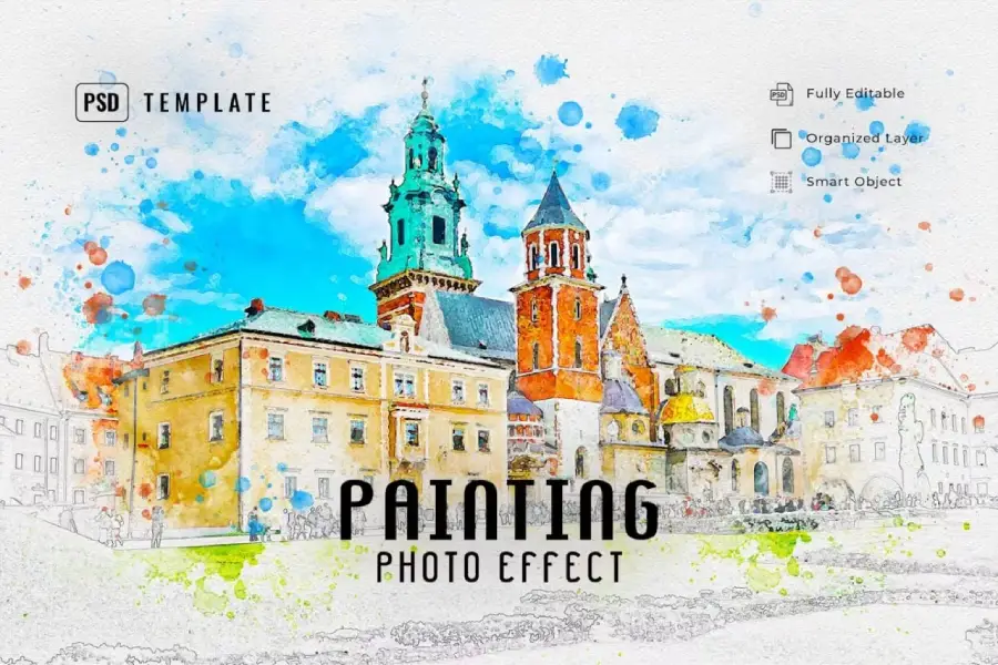 افکت عکس نقاشی Painting Photo Effect - آرون افکت افکت عکس نقاشی Painting Photo Effect