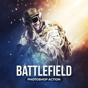اکشن فتوشاپ میدان نبرد The Battle field Photoshop Action