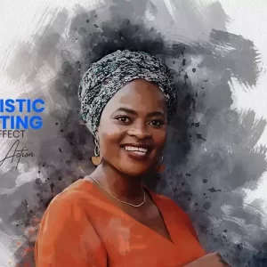 اکشن‌ های افکت نقاشی واقع‌ گرایانه برای فتوشاپ Realistic Painting Effect Actions for Photoshop