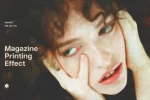 جلوه عکس چاپ مجله Magazine Print Photo Effect