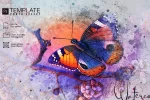 قالب PSD افکت نقاشی آبرنگ Watercolor Paint Sketch Photo Effect Psd Template