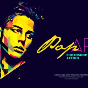 پاپ آرت اکشن فوتوشاپ Pop Art Photoshop Action