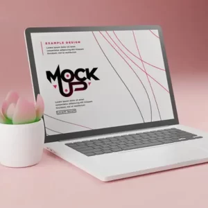 موکاپ کلوزاپ close-up-laprop-screen-mockup-isolated