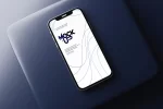 موکاپ گوشی هوشمند از نمای نزدیک close-up-smartphone-mockup 