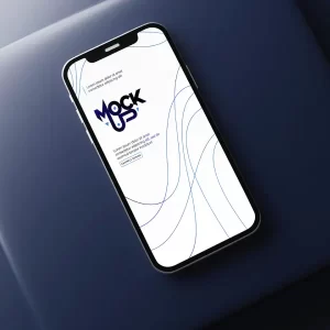 موکاپ گوشی هوشمند از نمای نزدیک close-up-smartphone-mockup 